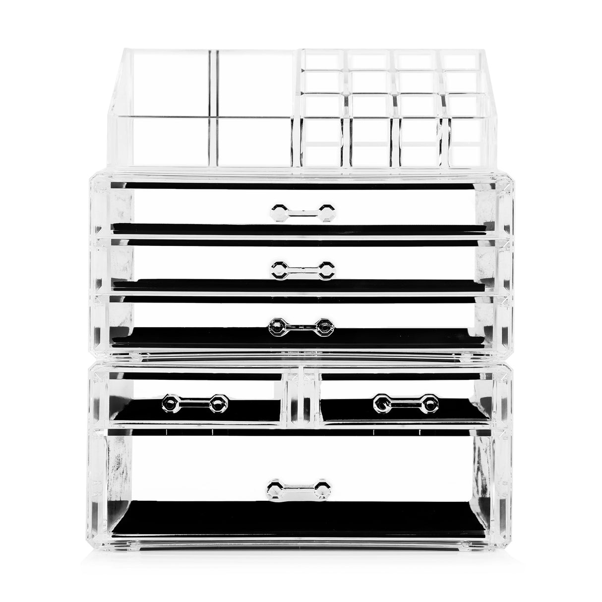 Makeup Storage in Acrylic - x6 Drawers + Lipstick Organiser