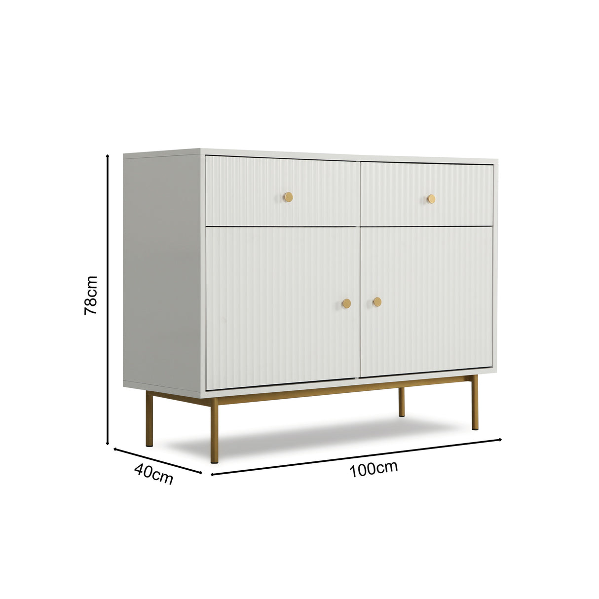 Devon - 2 Door Cabinet with Drawers
