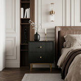 Devon 2 Drawer Bedside Table - 4 Colours