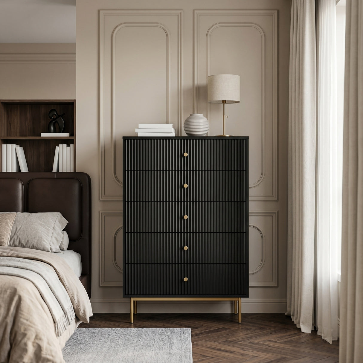 Devon 5-Drawer Chest of Drawers 4 Colours
