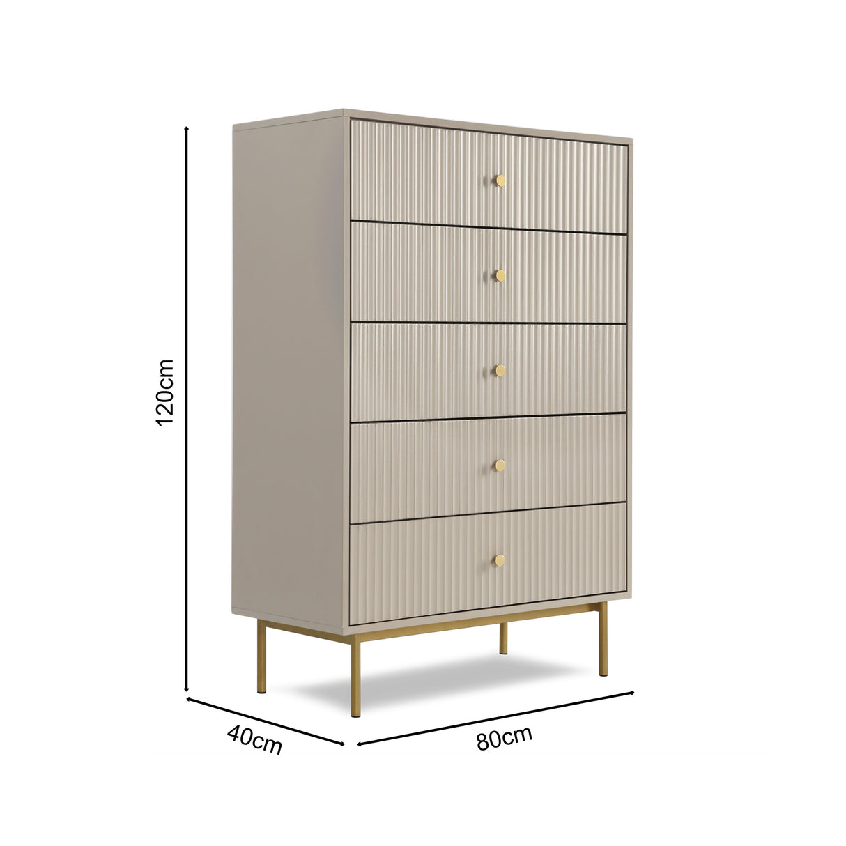 Devon - Large Chest of Drawers - 5 Drawers