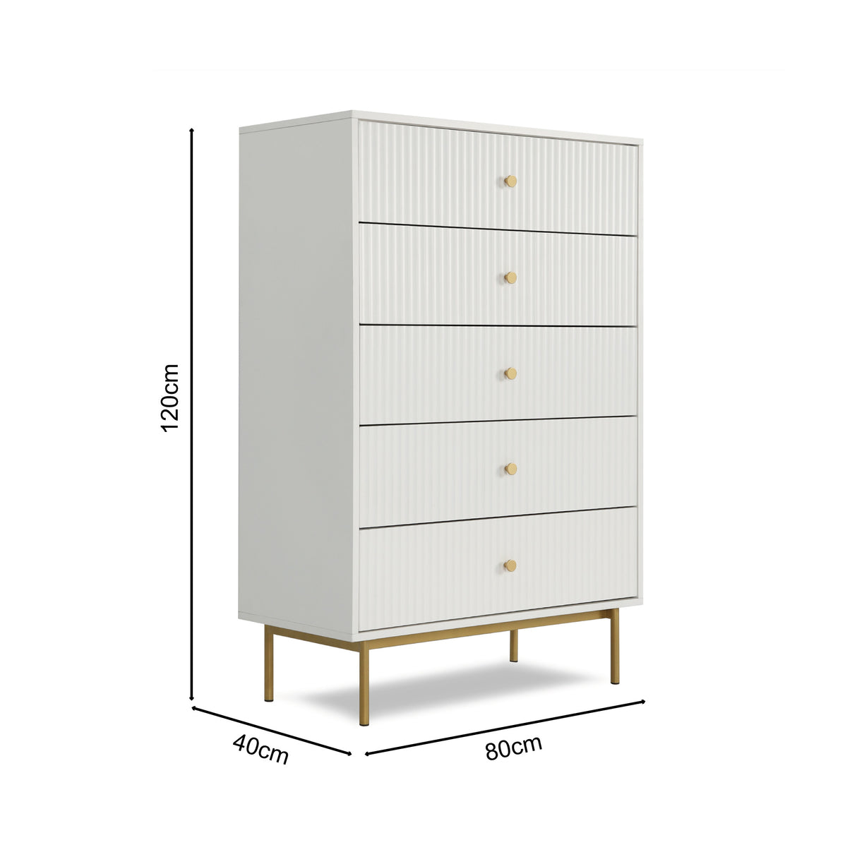 Devon - Large Chest of Drawers - 5 Drawers