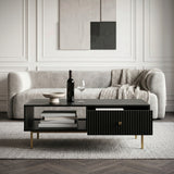 Devon Rectangular Coffee Table with Drawers - 4 Colours