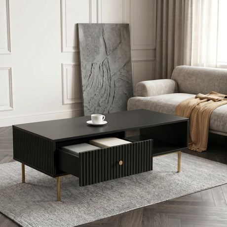 Devon Rectangular Coffee Table with Drawers - 4 Colours
