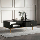 Devon Rectangular Coffee Table with Drawers - 4 Colours