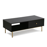 Devon – Rectangular Coffee Table with Drawers – White, Black, Grey, or Sage Green