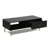 Devon – Rectangular Coffee Table with Drawers – White, Black, Grey, or Sage Green