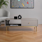 Devon – Rectangular Coffee Table with Drawers – White, Black, Grey, or Sage Green