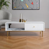 Devon – Rectangular Coffee Table with Drawers – White, Black, Grey, or Sage Green