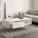 Devon Rectangular Coffee Table with Drawers - 4 Colours