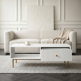 Devon Rectangular Coffee Table with Drawers - 4 Colours