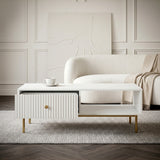 Devon Rectangular Coffee Table with Drawers - 4 Colours