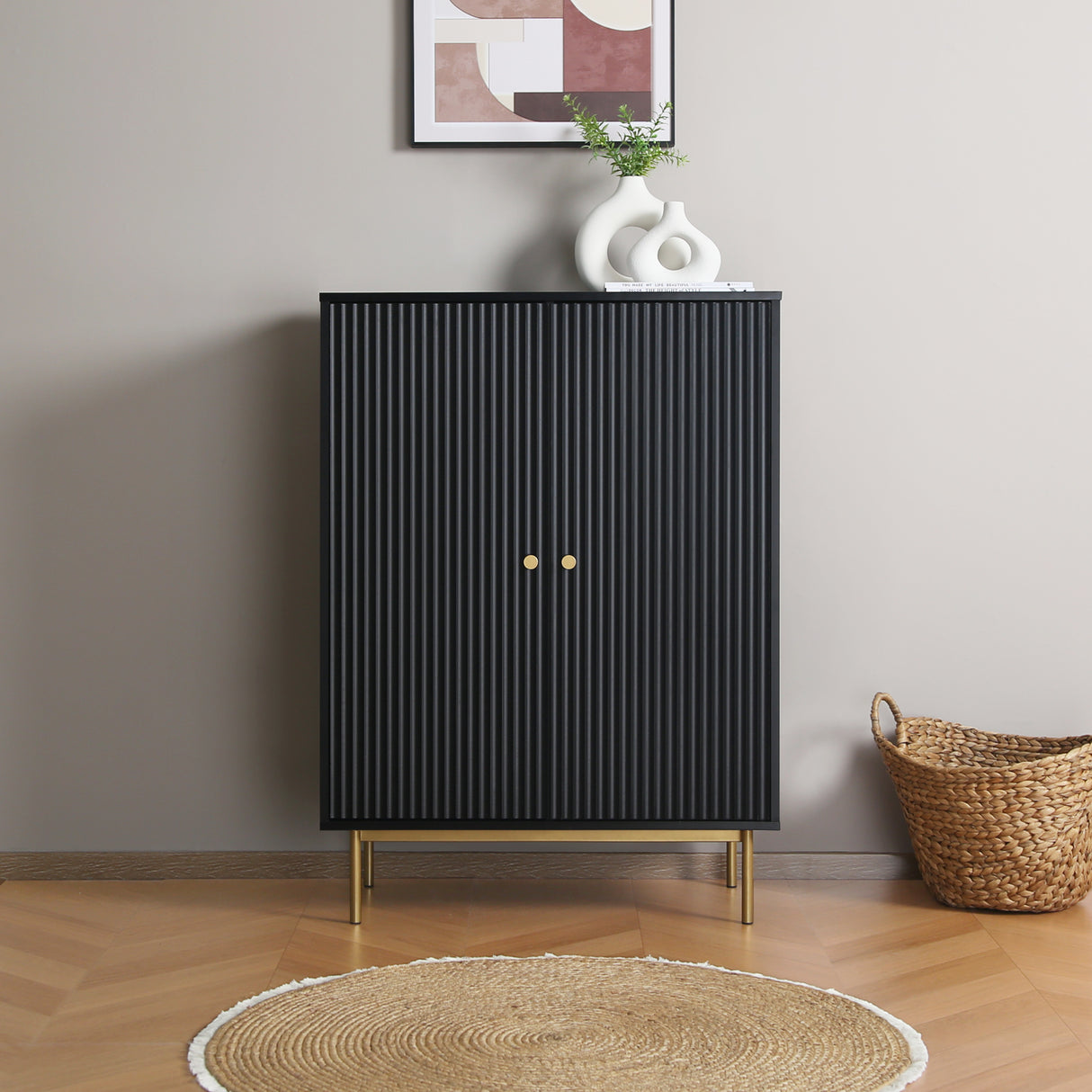 Devon - Highboard Storage Cabinet with Doors