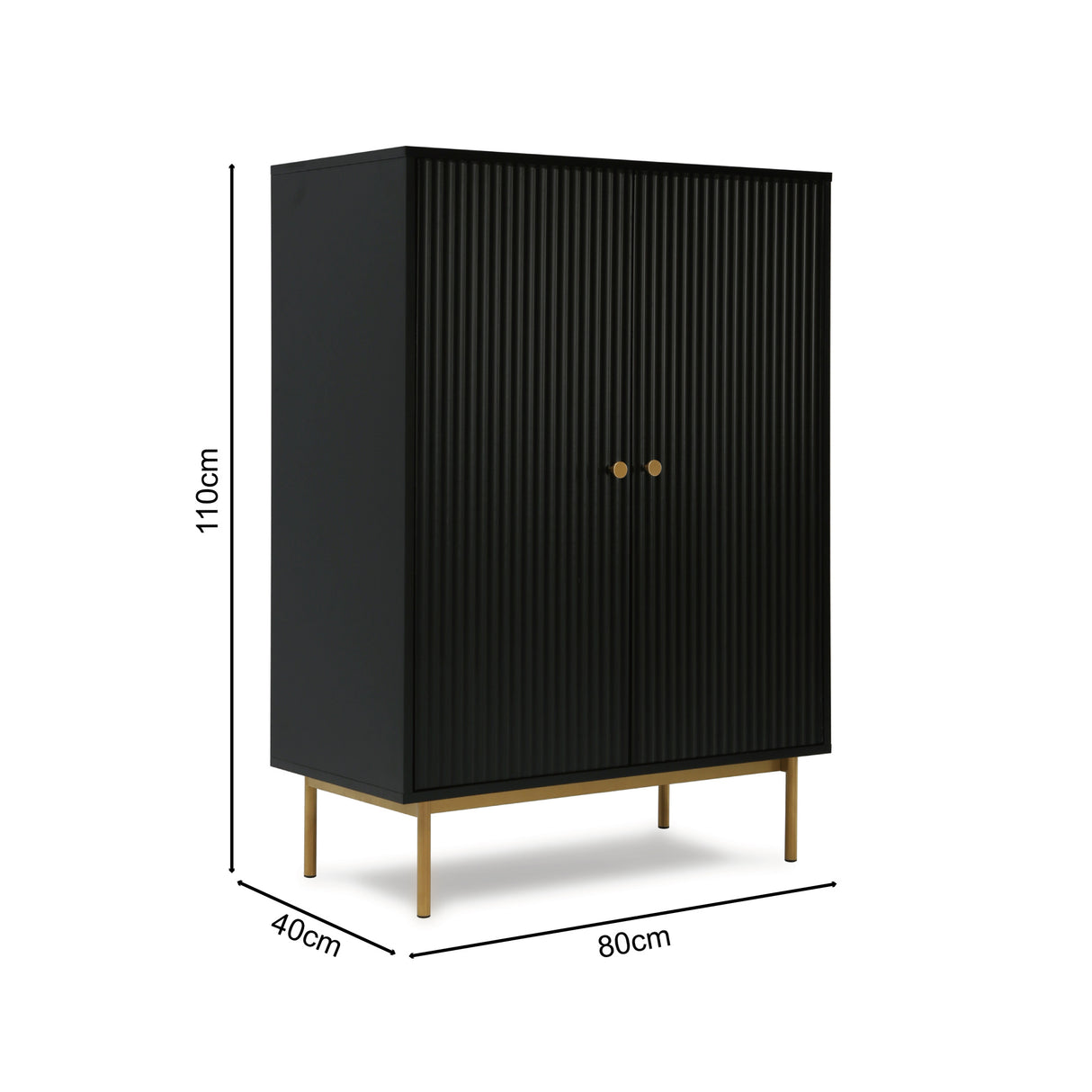 Devon - Highboard Storage Cabinet with Doors