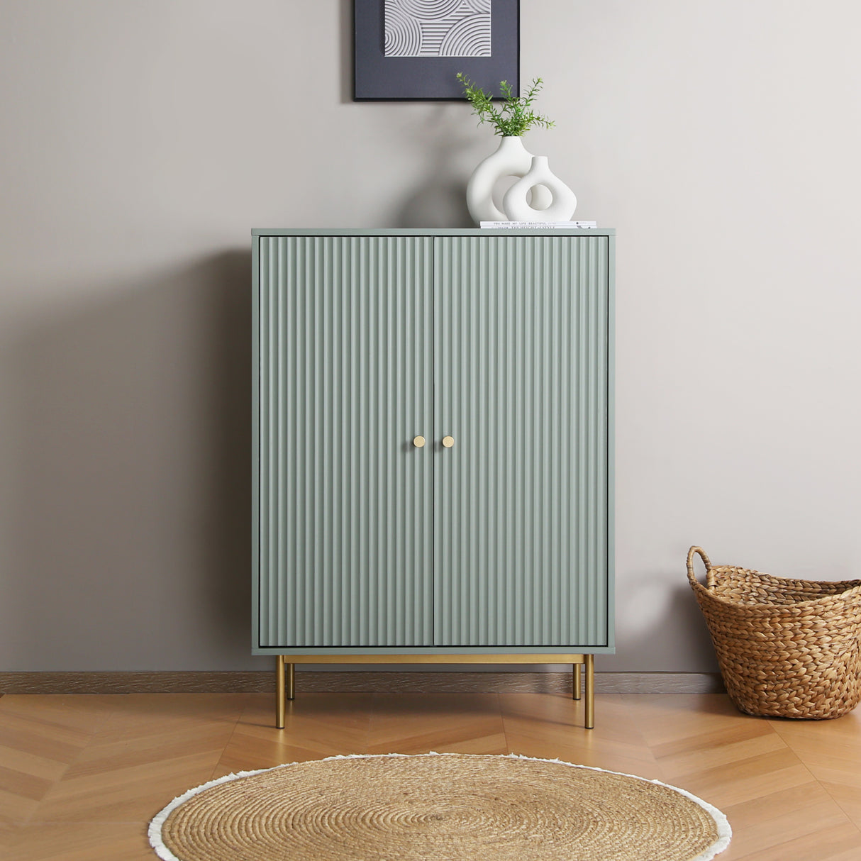 Devon - Highboard Storage Cabinet with Doors