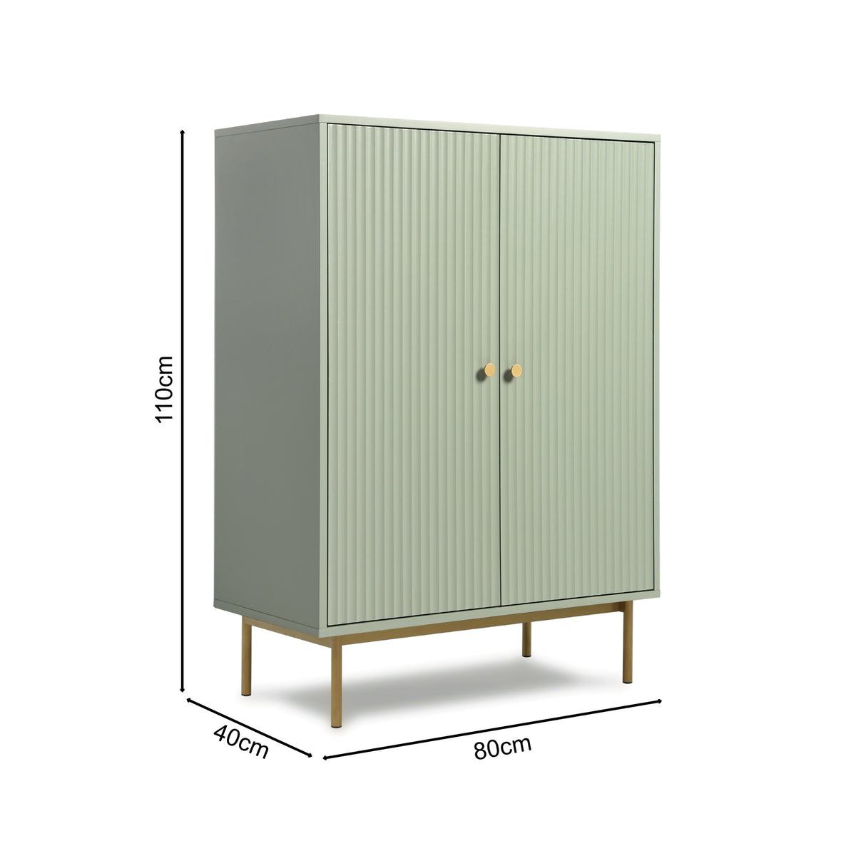Devon - Highboard Storage Cabinet with Doors