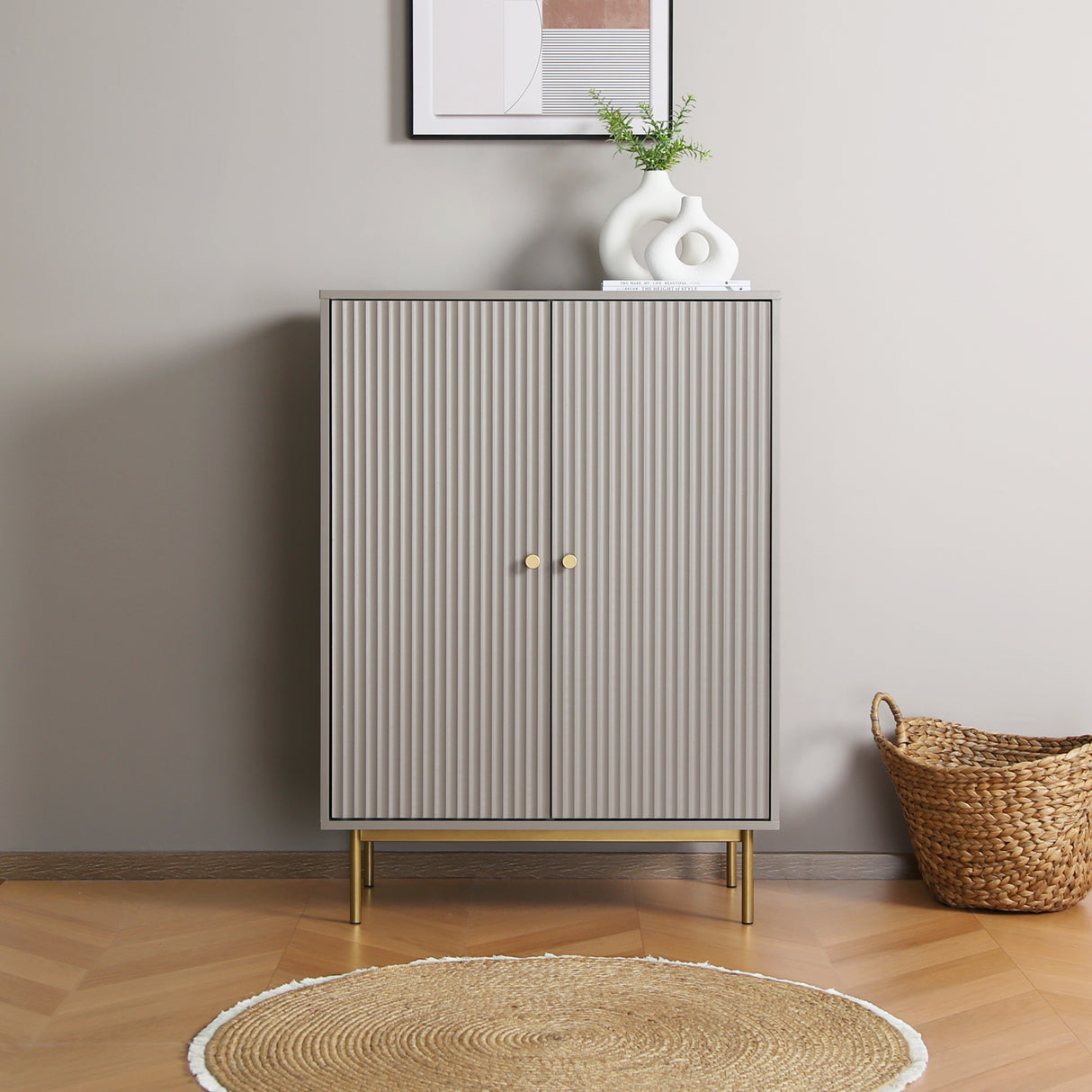 Devon - Highboard Storage Cabinet with Doors