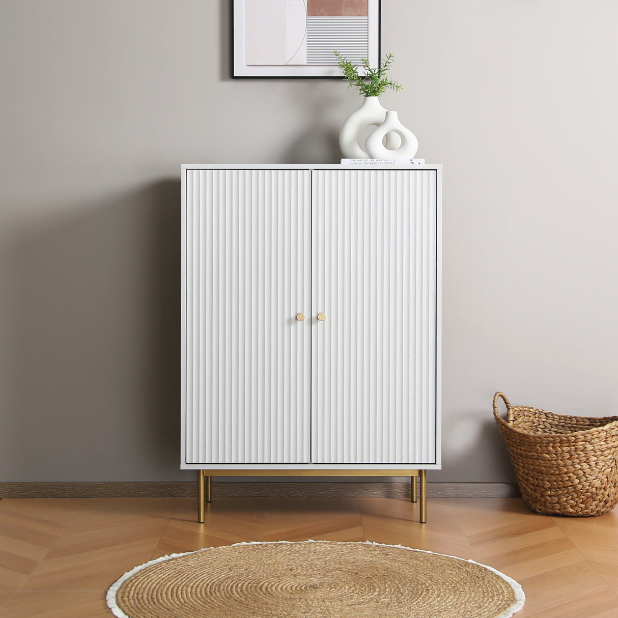 Devon - Highboard Storage Cabinet with Doors