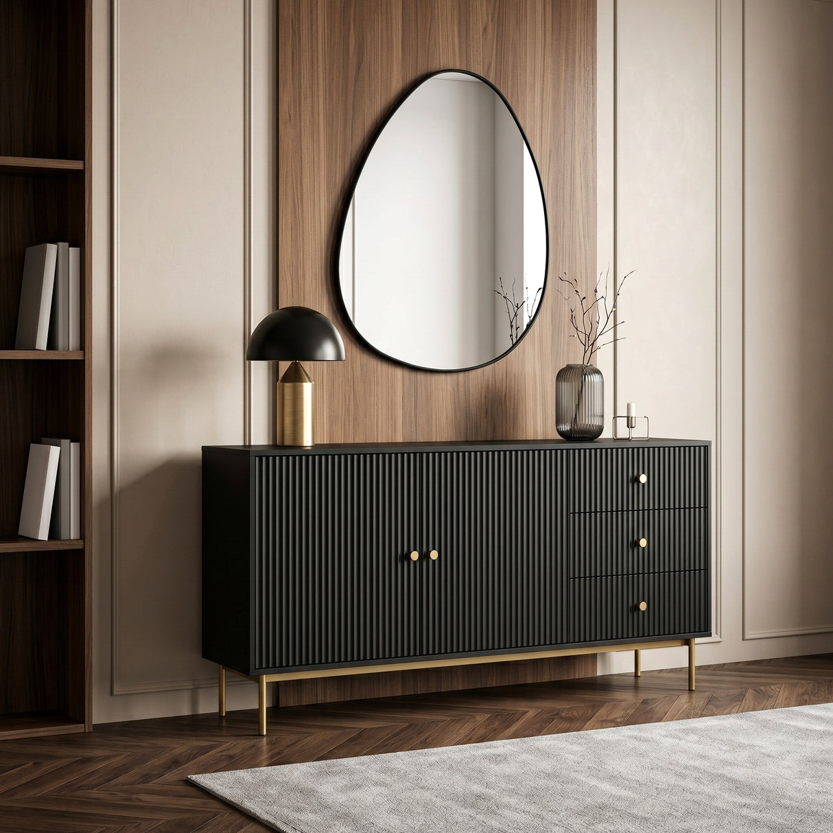 Devon Large Sideboard Cabinet with Storage - 4 Colours