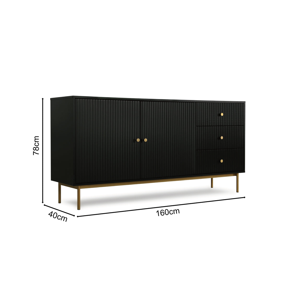 Devon - Large Sideboard - Cabinet with Storage