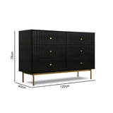 Devon - Wide Chest of Drawers - 6 Drawers