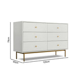 Devon - Wide Chest of Drawers - 6 Drawers