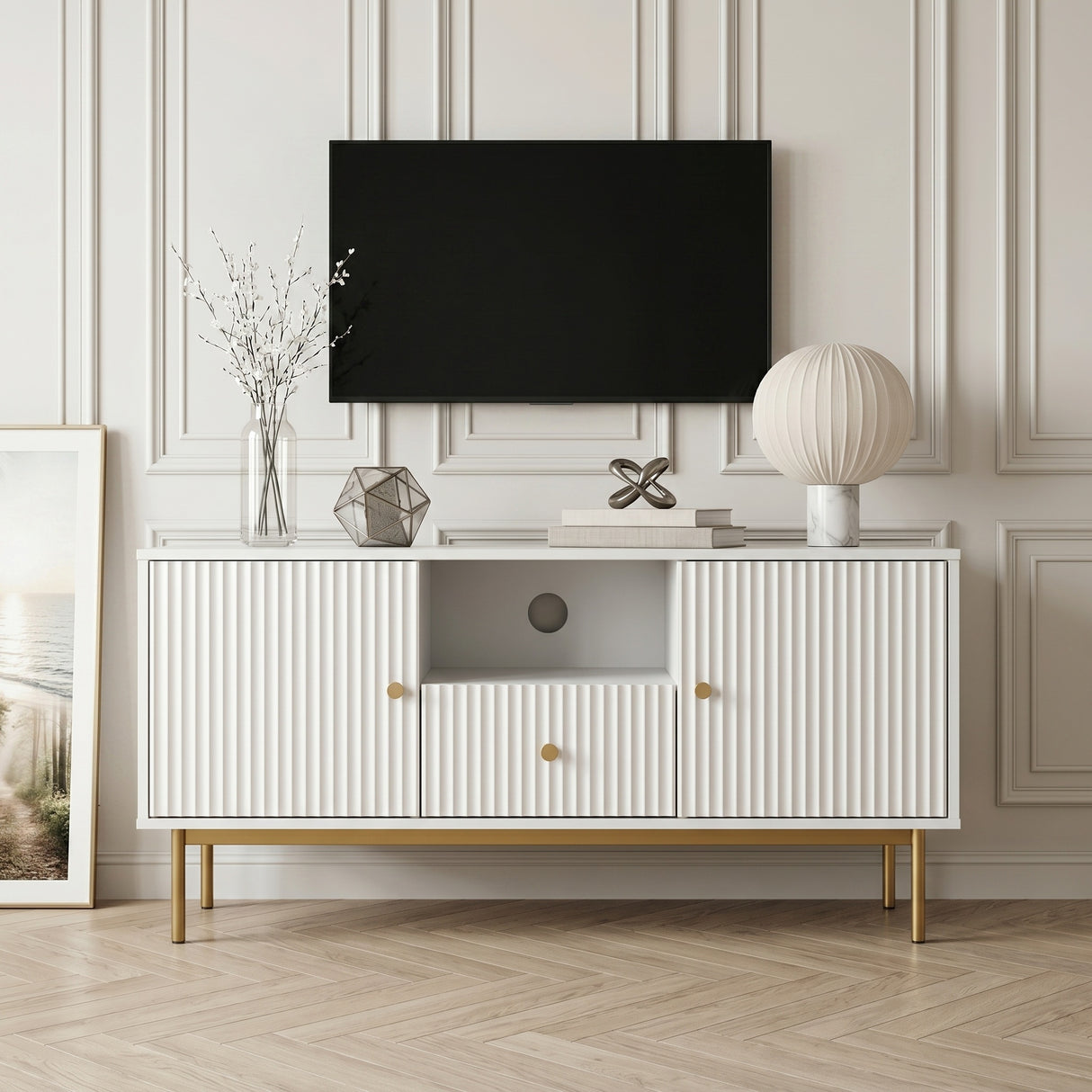 Devon Modern TV Unit Living Room Storage Cabinet 4 Colours