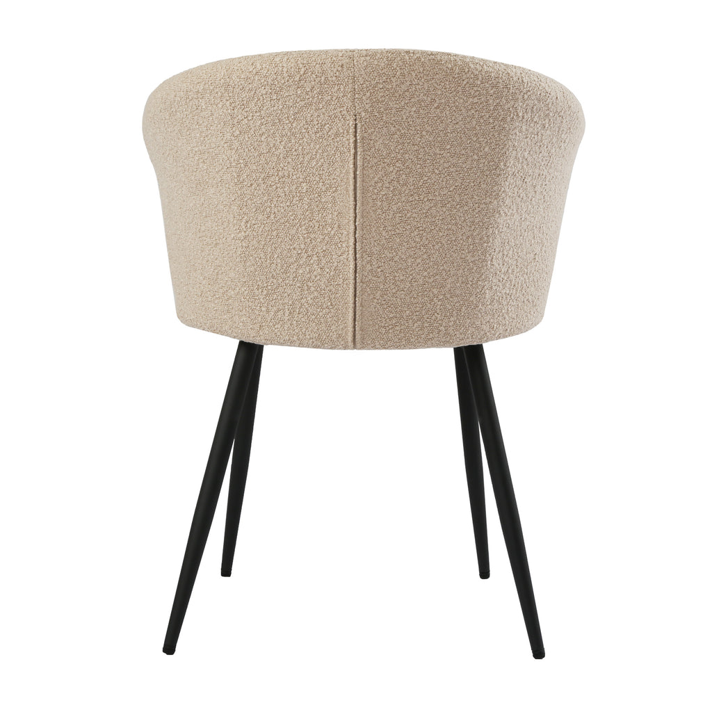 Dunelm Bouclé Occasional Chair Beige Home Garden Direct
