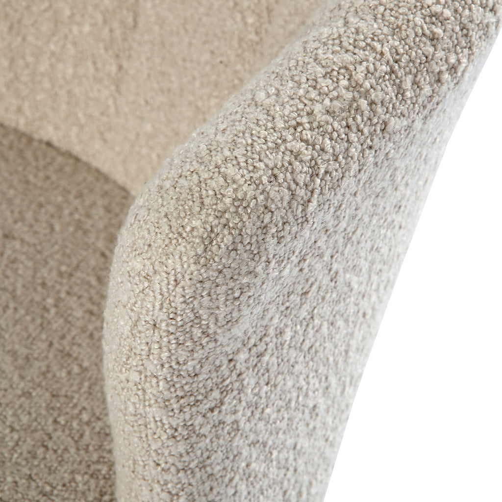 Dunelm Bouclé Occasional Chair Beige Home Garden Direct
