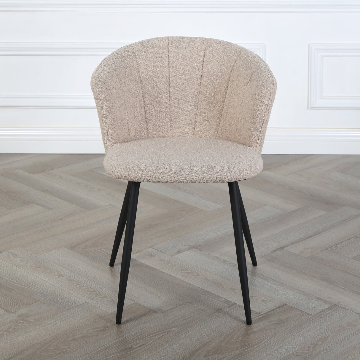 Dunelm Boucle - Occasional Chair - Beige