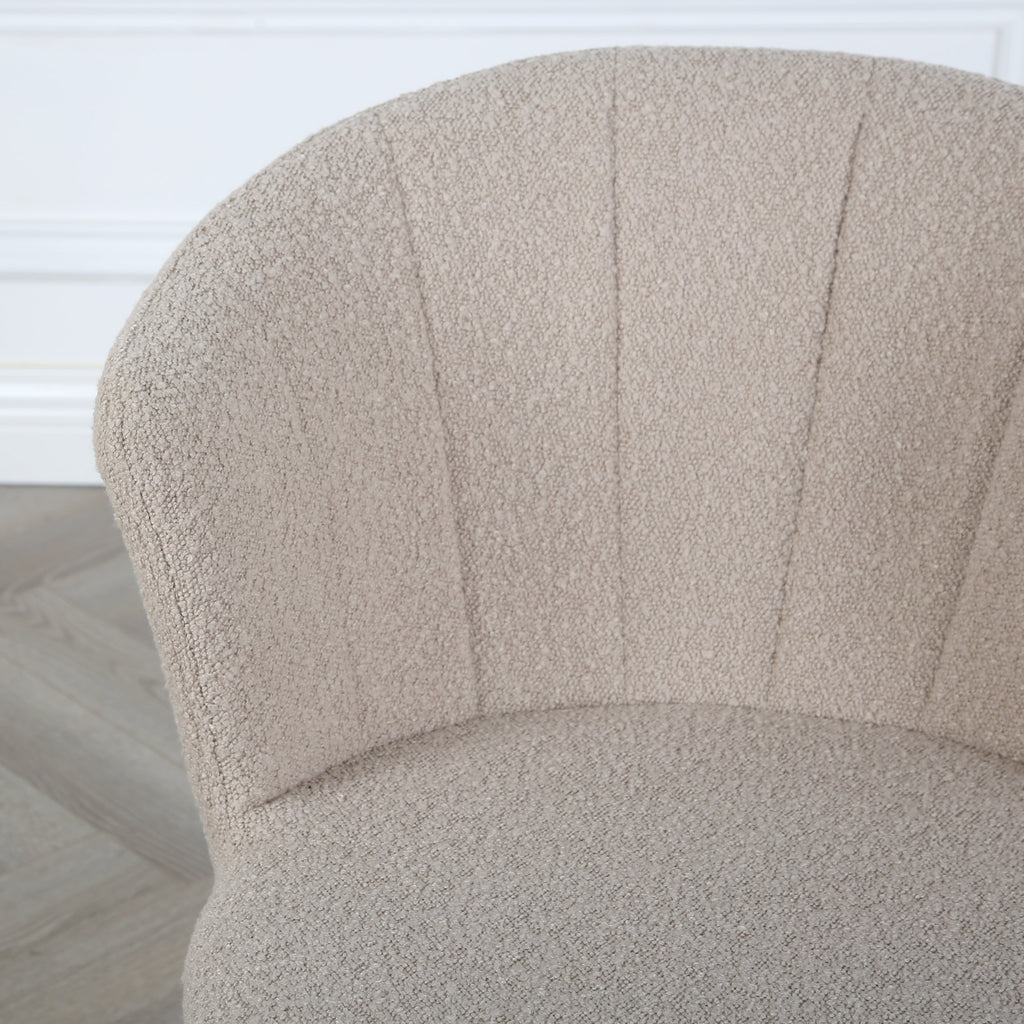 Dunelm Bouclé Occasional Chair Beige Home Garden Direct