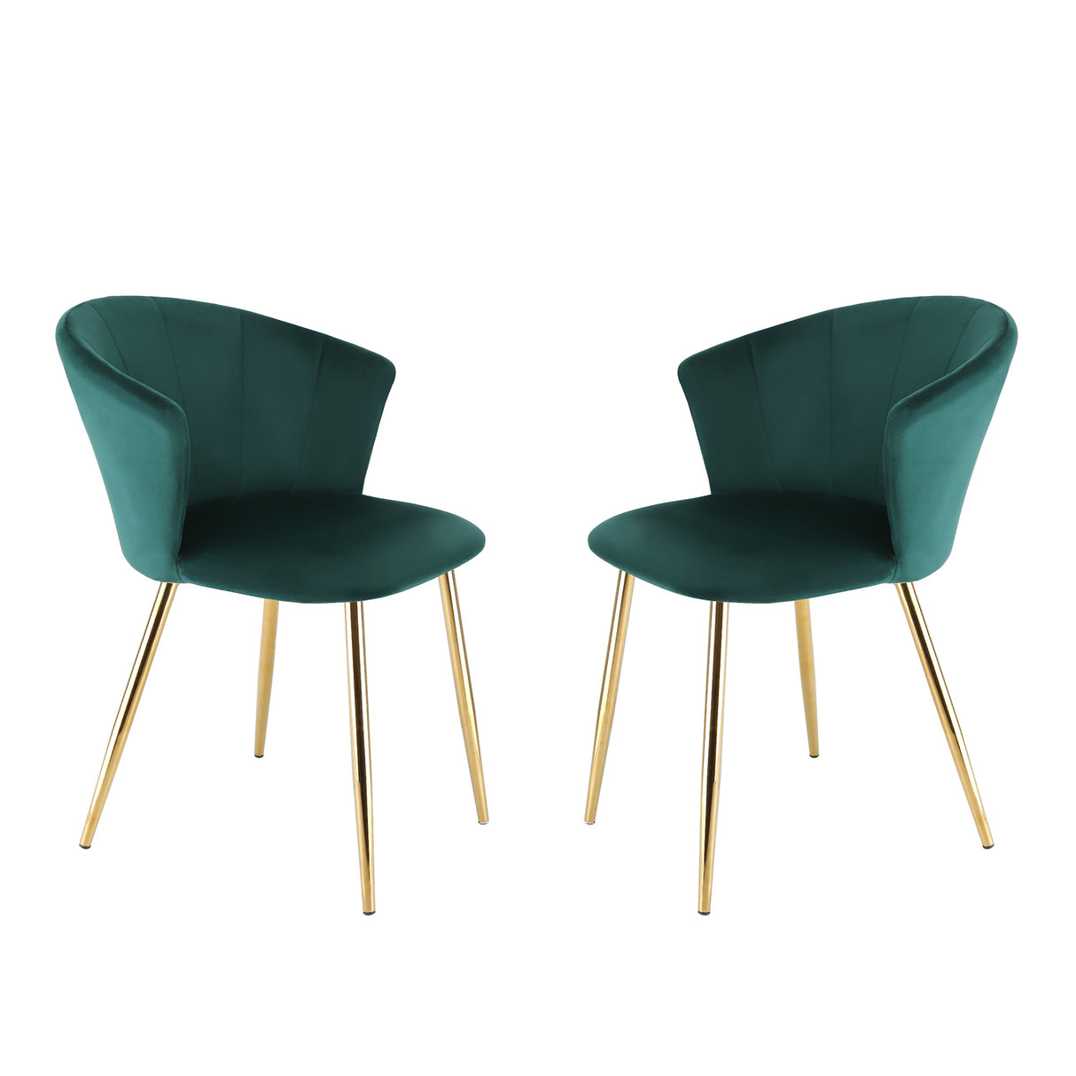 Mill - Set of 2 Velvet Dining Chairs