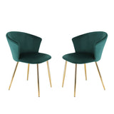 Mill - Set of 2 Velvet Dining Chairs