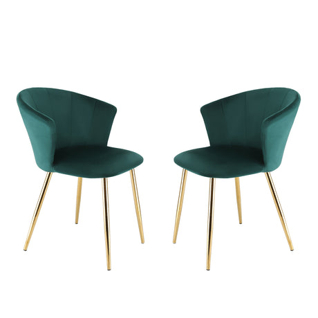 Mill - Set of 2 Velvet Dining Chairs