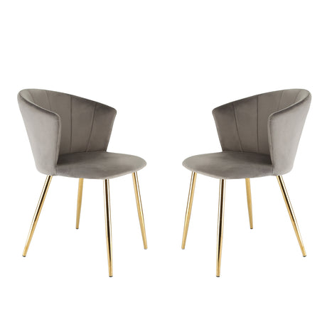 Mill - Set of 2 Velvet Dining Chairs