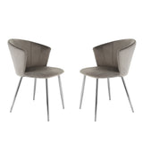 Mill - Set of 2 Velvet Dining Chairs