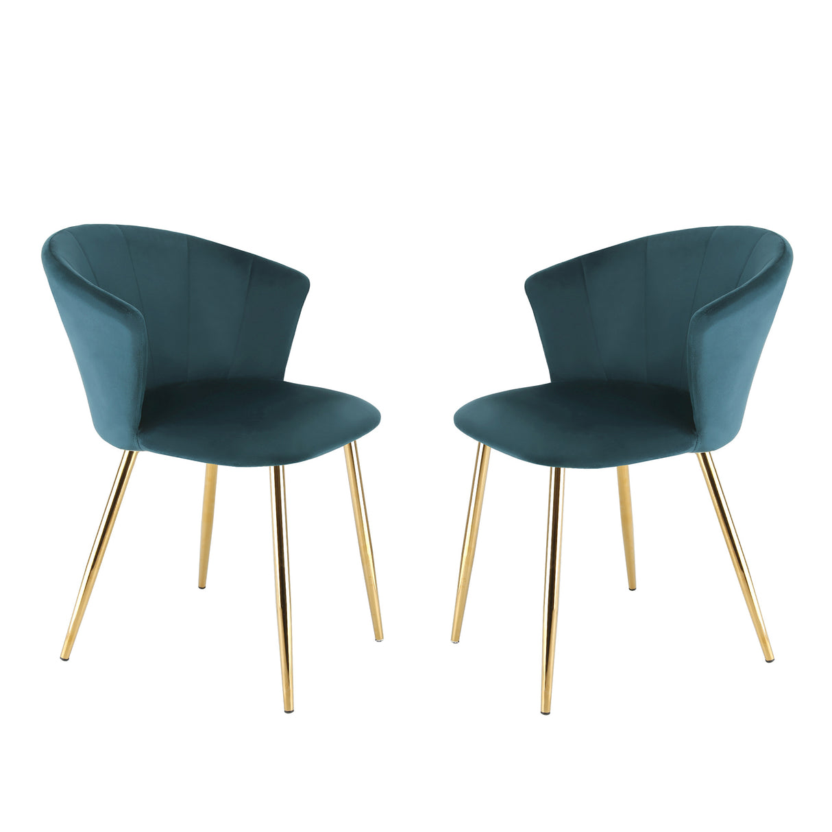 Mill - Set of 2 Velvet Dining Chairs