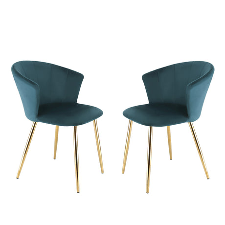 Mill - Set of 2 Velvet Dining Chairs