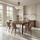 Emilia Dining Chairs Set of 2 – Boucle Upholstered Modern Dining Chairs