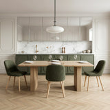 Emilia Dining Chairs Set of 2 – Boucle Upholstered Modern Dining Chairs