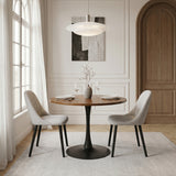 Emilia Dining Chairs Set of 2 – Boucle Upholstered Modern Dining Chairs