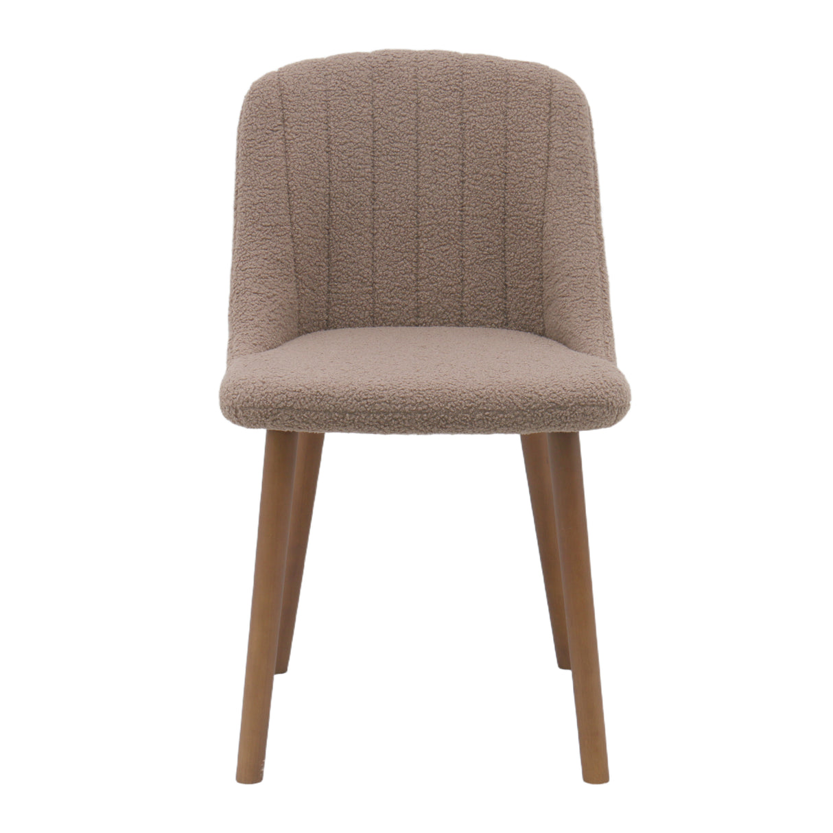 Emilia Dining Chairs Set of 2 – Boucle Upholstered Modern Dining Chairs
