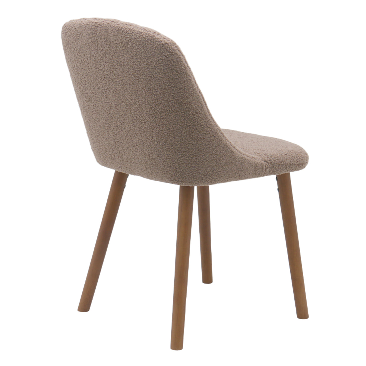Emilia Dining Chairs Set of 2 – Boucle Upholstered Modern Dining Chairs