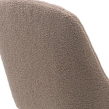 Emilia Dining Chairs Set of 2 – Boucle Upholstered Modern Dining Chairs