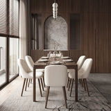 Emilia Dining Chairs Set of 2 Boucle Upholstered
