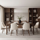 Emilia Dining Chairs Set of 2 Boucle Upholstered