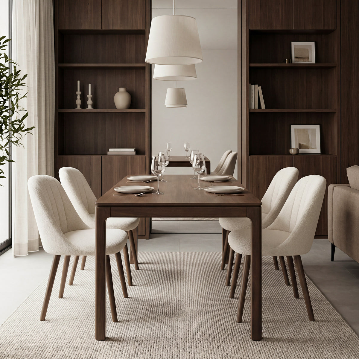 Lorenzo Oak Dining Table - 6 Seater