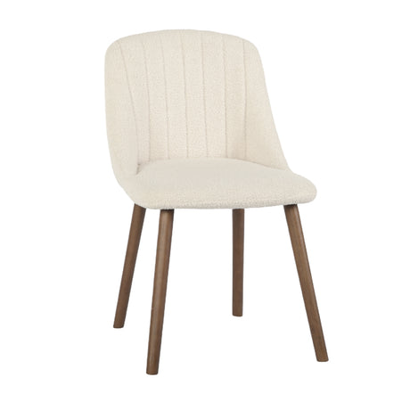 Emilia Dining Chairs Set of 2 Boucle Upholstered