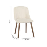 Emilia Dining Chairs Set of 2 Boucle Upholstered