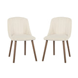 Emilia Dining Chairs Set of 2 Boucle Upholstered